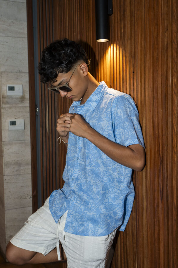 Camisa De Chalis Azul Artico