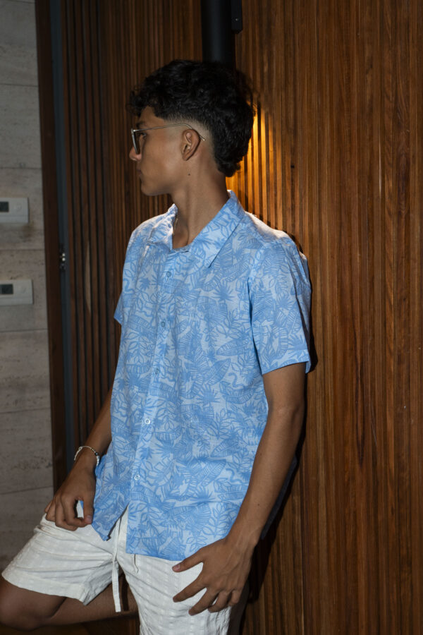 Camisa De Chalis Azul Artico - Image 3